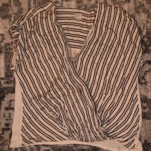 Wrap style blouse/shirt